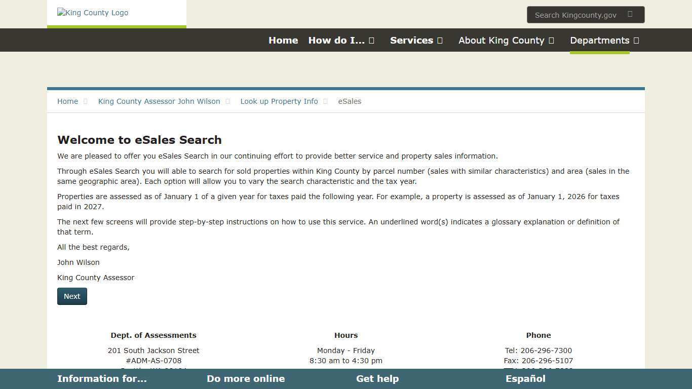 eSales - King County